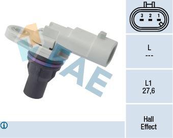 EKSANTRİK MİL SENSÖRÜ FIAT DOBLO 10> 500L 12> GRANDE PUNTO 05>13 LINEA 07> FİORİNO 09> PSA BIPPER-NEMO 09> OPEL ASTRA J-CORSA C-CORSA D-COMBO-TIGRA-ASTRA H-MERIVA A-AGILA 1.3D MTJ 1.3 CDTI (Y13DT-Z13DT) - FAE - OEM 55216241