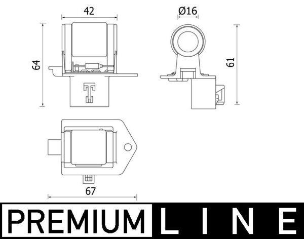 E/C-Lüfterregler und -widerstand OPEL CORSA D - MAHLE
