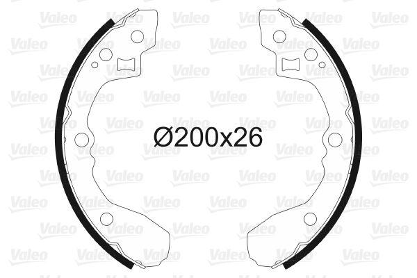FREN BALATASI PABUCLU RIO 00-05 1.3 I 1.5 I - VALEO - OEM 0K30A-26-28Z