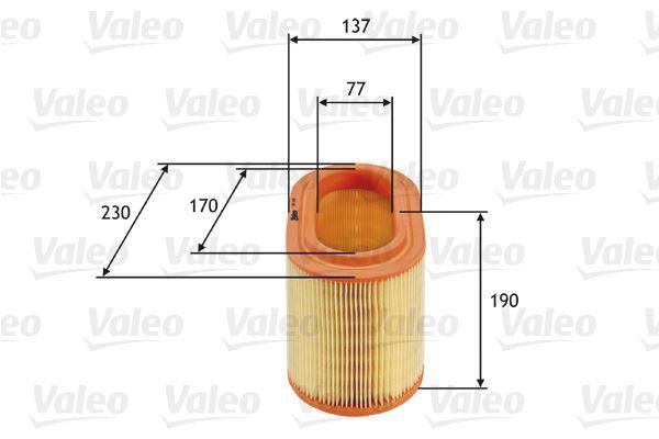 HAVA FİLTRESİ HYUNDAI STAREX 2.5L D4BH 4D56 D4CB TC TCI CRDI 96-> / H-1 STAREX 2.5L Kamyonet LIBERO 01-> - VALEO - OEM 281304A001