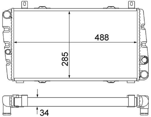 Kühlmittelkühler SKODA FELICIA I / II - MAHLE