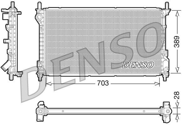 MOTOR SU RADYATORU CONNECT 1.8TDCI 75 90PS 03>09 KLIMASIZ - DENSO - OEM 4T168005GA