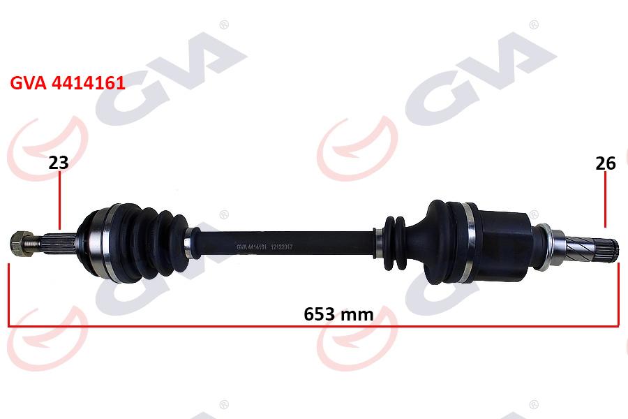 KOMPLE AKS SOL CLIO III 1.5 DCI 05- LOGAN 1.4-1.6-1.5 DCİ (07-) (653mm) - GVA - OEM 8200499585