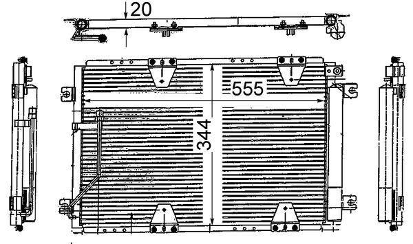 A/C-Kondensator SUZUKI GRANDVITARA - MAHLE