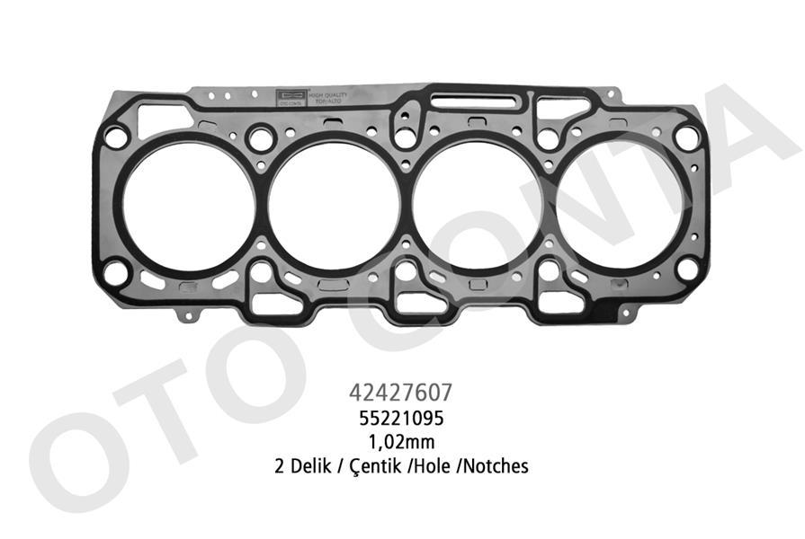 SILINDIR KAPAK CONTASI ( 2 KERTIK ) BRAVO II DOBLO EGEA GRANDE PUNTO LINEA 1.6 MJT - OPAR - OEM 55221095