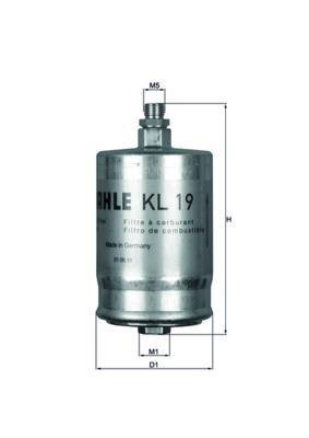 YAKIT FILTRESI MERCEDES M102 M103 M104 W201 W124 W140 C140 R129 - MAHLE - OEM A0024770601