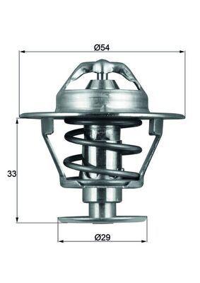 TERMOSTAT (76C) MITSUBISHI L 200 (87-07) - MAHLE - OEM 2120058G02