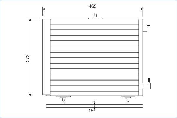 KONDENSER 207 1.4 L HDI - VALEO - OEM 6455-AL