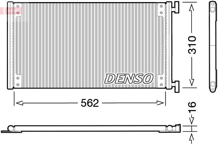 CONDENSER. AİR CONDİTİONİNG FIAT DOBLO (01-) — DENSO DCN09040 - DENSO - OEM 46803033