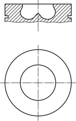 PİSTON COMPLETE (83.5)MM AUDI - MAHLE