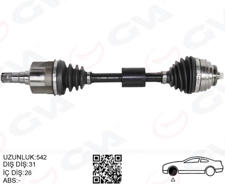 KOMPLE AKS ON SOL BMW F45 F48 MINI COUNTRYMAN F60 MINI CLUBMAN F54 ( 542MM) - GVA - OEM 31605A2E013