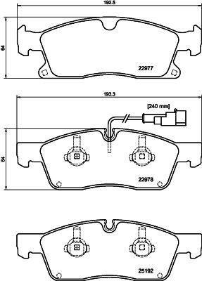 FREN BALATASI GRAND CHEROKEE 2010 - VALEO - OEM 673004427