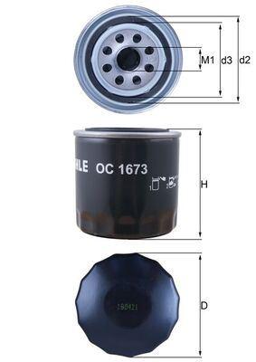YAĞ FİLTRESİ HYUNDAI ACCENT ERA BLUE GETZ ELANTRA - MAHLE - OEM 2630035504