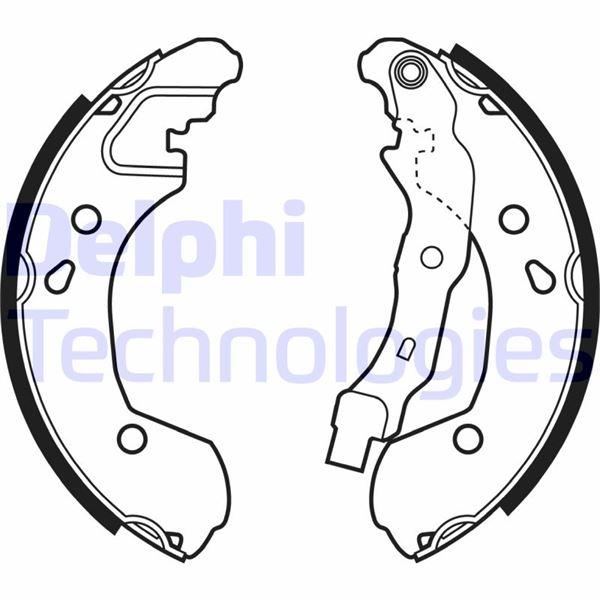 EL FREN BALATASI (203X38 MM) RENAULT CLIO III CLIO GRANDTOUR MODUS NISSAN MICRA III NOTE 03- - DELPHI - OEM 44060AX625