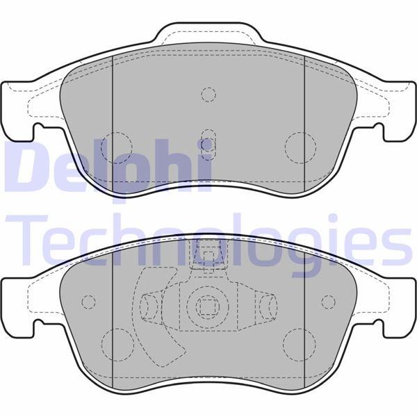 FREN BALATASI ON (155 MM) RENAULT FLUENCE MEGANE III CAPTUR DACIA DUSTER 10- - DELPHI - OEM 410600379R