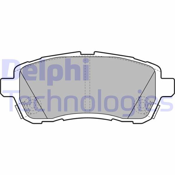 FREN BALATASI ON (125 MM) DAIHATSU MATERIA FORD FIESTA VI 08- SUZUKI SWIFT IV 06- - DELPHI - OEM 1550219