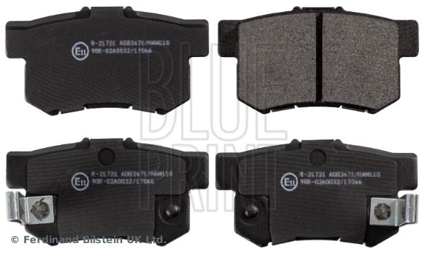 ARKA FREN BALATA HONDA CIVIC 1.6L D16 VTEC VTI 01-05 / 1.4L 1.6L 96-01 / 1.6L R16A2 VTEC SEDAN 06-> / ACCORD 2.0L F20 90-98 / LEGEND 3.2L 91-96 / SUZUKI SX4 1.6L M16A RW416 05-> - BLUEPRINT - OEM 43022S5AJ00