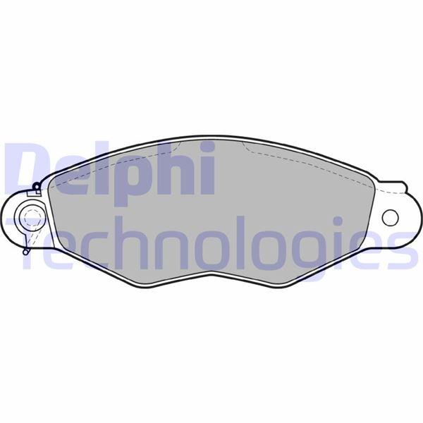 ÖN FREN BALATASI RENAULT KANGOO 97> CLIO SYMBOL I 98> CITROËN XSARA 97>02 PEUGEOT 306 96>01 - DELPHI - OEM 7701205513