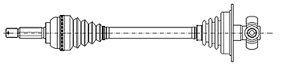 KOMPLE AKS SAG ON DOBLO 1.6 MJT EGEA 1.6 MJ 932 MM - VEKA - OEM 46308347