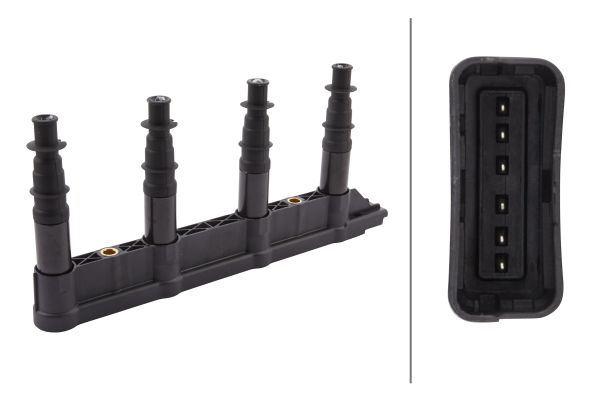 ATEŞLEME BOBİNİ C2 1.4 16V (06=> C3 1.4 (03=> C4 1.4 16V (03=>11) P207 1.4 (06-13) P206 1.4 P307 1.4 9651710680 - HELLA - OEM 1104091