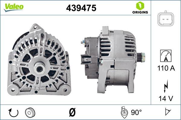 ALTERNATÖR 14V 110A RENAULT MEGANE II 02> CLIO II 98>05 SCÉNIC II 02> NISSAN MICRA III (K12) 03> 1.4 1.5dCi 1.6 - VALEO - OEM 8200100907