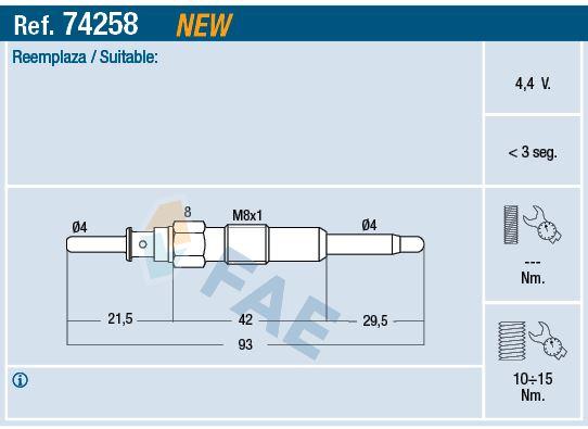 KIZDIRMA BUJİSİ ANTARA 06=> CHEVROLET CAPTIVA 06=> CRUZE 09=> LACETTI 07=> NUBIRA 05=> 2.0 D - FAE - OEM 96440144