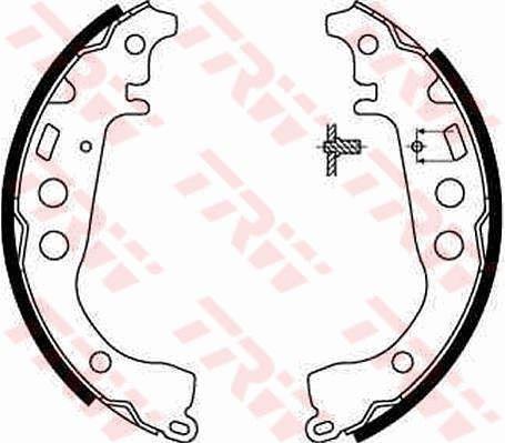 ARKA PABUÇ BALATA YARIS 1.0 (99=>05=>1.0 11=> YARIS VERSO 1.3 1.5 1.4D-4D (01-05) IQ 09=>(200x32) - TRW - OEM 0449547010