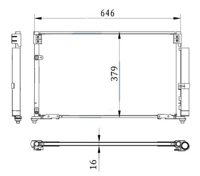 KLIMA RADYATORU KONDENSER BRAZING CIVIC 15-> AT/MT SANZUMAN - ORIS - OEM 80110SNLA01