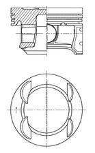 PİSTON+SEGMAN (0.25) ASTRA J-CORSA D-E MERIVA B-ADAM-AVEO 1.4 16V A/B14XER-XEL-XFL-XEJ (73.65mm) - KOLBEN - OEM 55571102