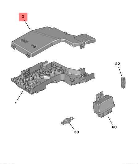 SİGORTA KUTU KAPAĞI PARTNER-BERLINGO-P308 - PSA - OEM 6545.NY