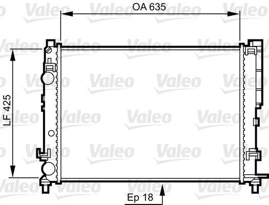 RADYATOR LAGUNA — VALEO VAL-732544 - VALEO - OEM 7701045345