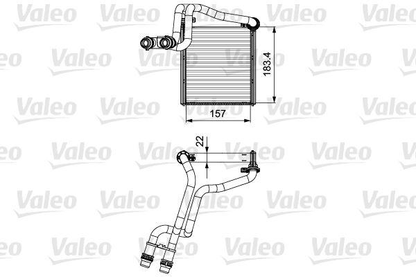 KALORIFER RADYATORU GOLF VI JETTA - VALEO - OEM 5C0819031
