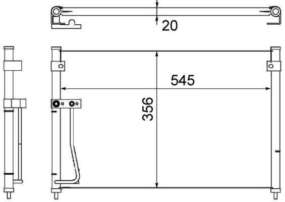 A/C-Kondensator MAZDA 626 V HATCHBACK - MAHLE