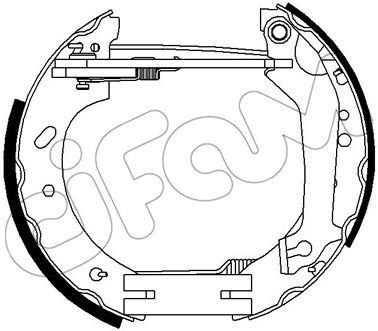 HIZLI TAMİR KİTİ(PAPUÇ+FREN SİLİNDİRİ+YAYLAR) FORD EUROPE L.AAL.ABL) : 1.8 16V. CABRİO. SW;1.8 D. SW - CIFAM
