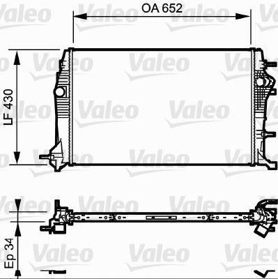 RADYATOR SCENIC III 2.0 DCI - VALEO - OEM 214100017R