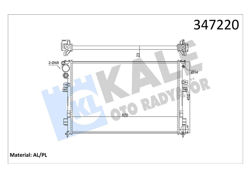 RADYATOR 806 1.8I 2.0I 8V 2.0I 16V AL MKNK - KALE - OEM 1301W2