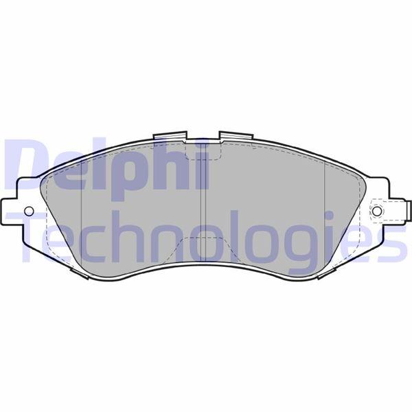 ÖN FREN BALATASI LACETTI 1.4-1.6-1.8 2.0D 04> NUBIRA 1.4-1.6-1.8 2.0D 04> - DELPHI - OEM 96405129