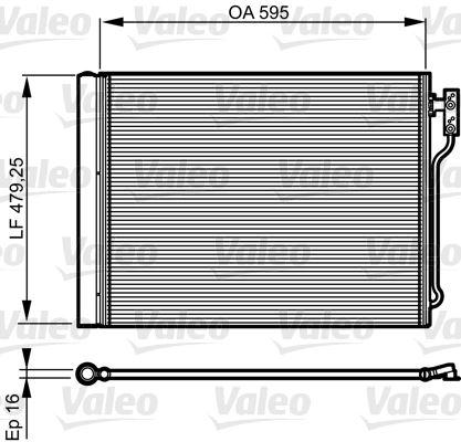 KLIMA RADYATORU BMW F07 F10 F11 F18 - VALEO - OEM 64536805453