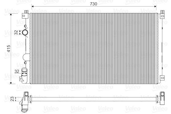 RADYATOR — VALEO VAL-732917 - VALEO - OEM 21410-00QAA